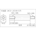 【CAINZ-DASH】テイシン電機 黄銅スペーサー　ＳＢＢ－Ｍ３　オス－メス　１００個入　ネジ径Ｍ３　全長２０ SBB-320-E【別送品】