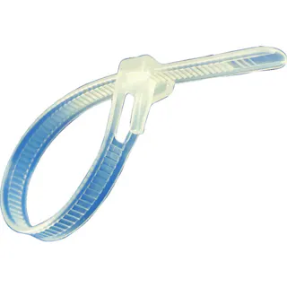 【CAINZ-DASH】エスジー工業 リピートタイ (耐薬品タイプ) 透明色 7.4×150mm SG-R150P【別送品】