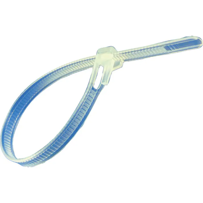 【CAINZ-DASH】エスジー工業 リピートタイ (耐薬品タイプ) 透明色 7.4×200mm SG-R200P【別送品】