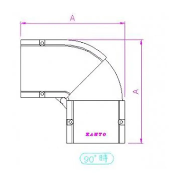 関東器材 配管化粧カバー 角度自在用コーナー アイボリー KCZ-75-I