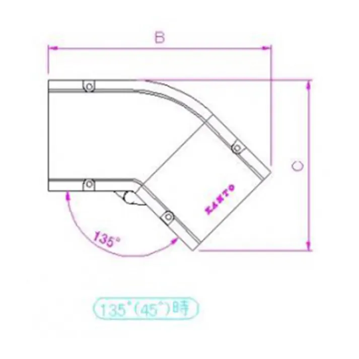 関東器材 配管化粧カバー 角度自在用コーナー アイボリー KCZ-75-I