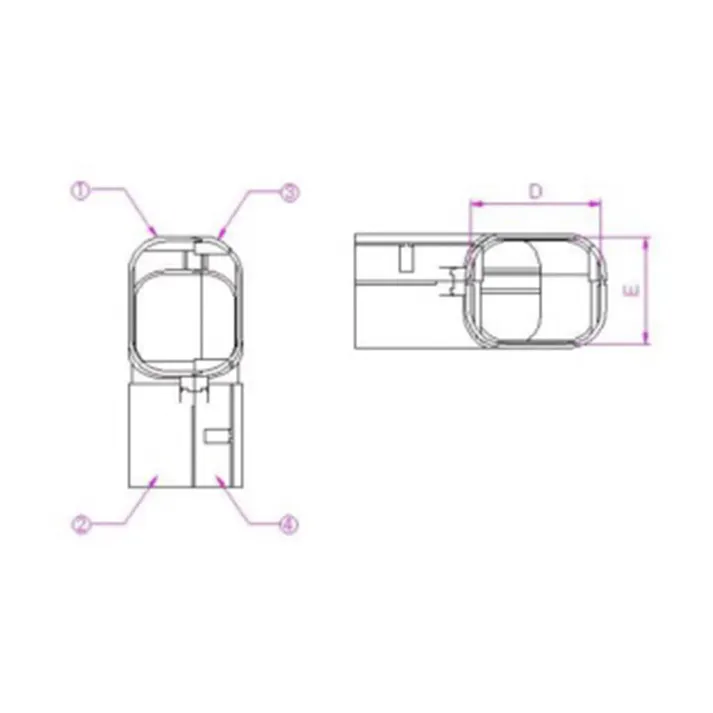 関東器材 配管化粧カバー 角度自在用コーナー アイボリー KCZ-75-I