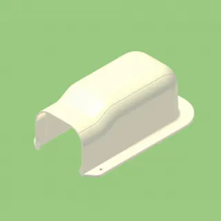 関東器材 配管化粧カバー 出口化粧カバー 後付用 ブラウン KD2-75A-BR