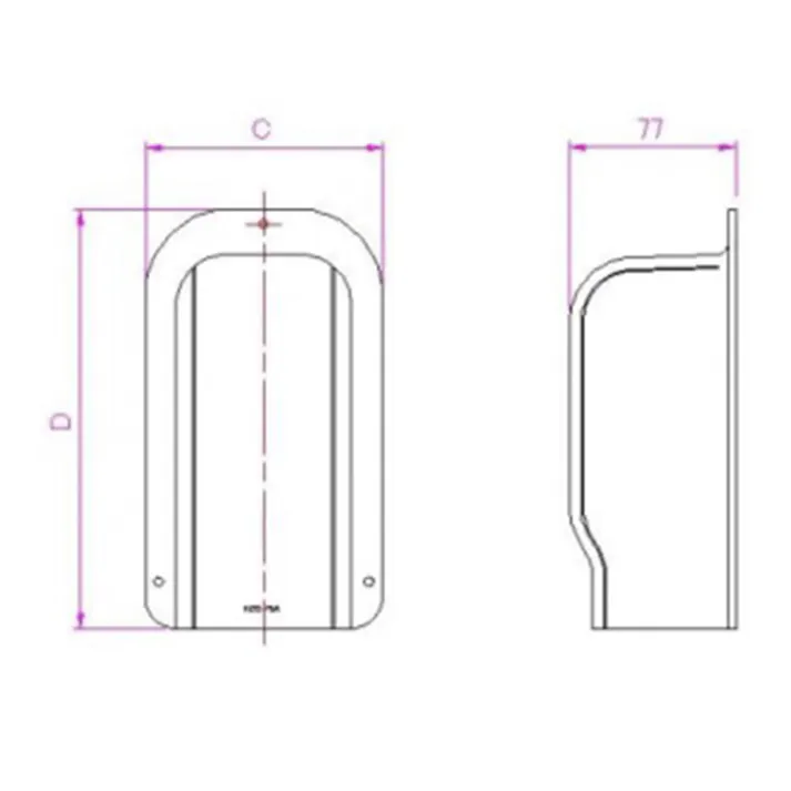 関東器材 配管化粧カバー 出口化粧カバー 後付用 ブラウン KD2-75A-BR
