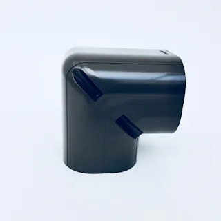 関東器材 屋外用化粧カバー コーナー立上用 70タイプ ブラウン KCN-70T-BR