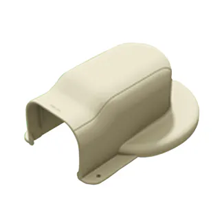 関東器材 マンション用出口カバー 後付け用 70タイプ ブラウン KM2-70A-BR