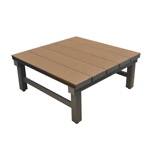 人工木アルミ連結デッキ T型 9090 ブラウン 90×90cm