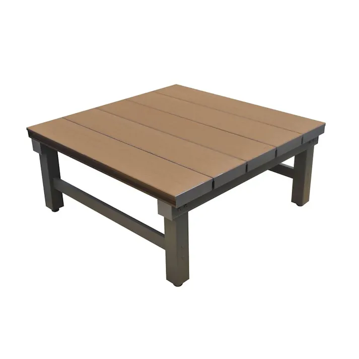 人工木アルミ連結デッキ T型 9090 ブラウン 90×90cm(販売終了)