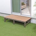 【期間限定個別送料無料】人工木アルミDXデッキ T型 180×90cm ブラウン【SU】