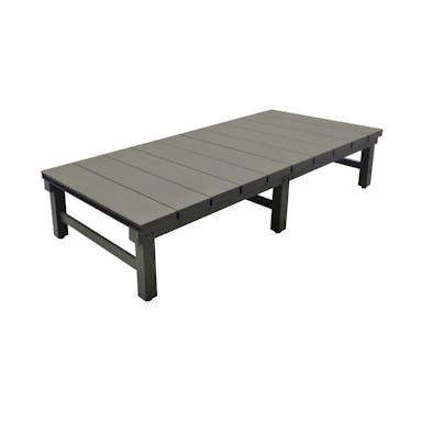 【期間限定個別送料無料】人工木アルミDXデッキ T型 180×90cm アッシュブラウン【SU】