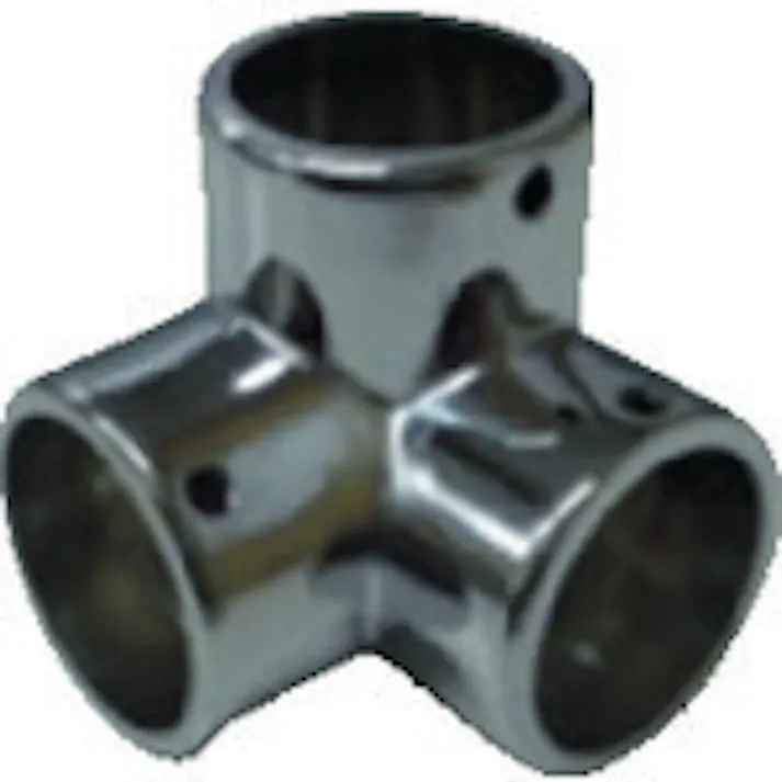 【CAINZ-DASH】フジテック・ジャパン パイプ継手三方エルボ・25mm(ネジ止め付) B-28413【別送品】