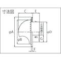 【CAINZ-DASH】フジテック・ジャパン ステンフード付き丸型ガラリ・１００パイ用 B-47003【別送品】