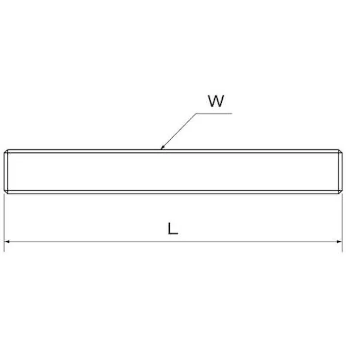 【CAINZ-DASH】サンコーインダストリー ユニクロ 寸切ボルト(定尺) W3/16X285 (1本入) C1-00-0002-8015-0000-01【別送品】