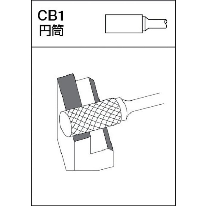 【CAINZ-DASH】ムラキ 超硬バー　Ｃシリーズ　形状：円筒（クロスカット）　刃長１９ｍｍ CB1C110【別送品】