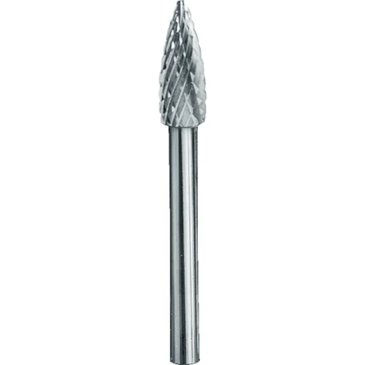 【CAINZ-DASH】ムラキ 超硬バー Dシリーズ 形状:トンガリ(クロスカット) 刃長12.7mm CB4D008【別送品】