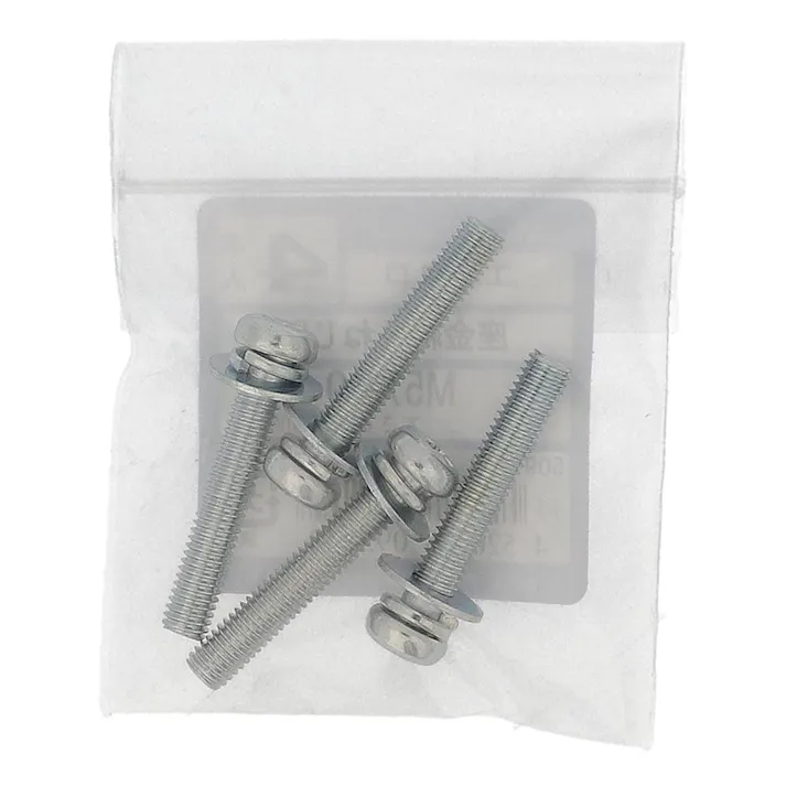 座金組込ねじP-3 ユニクロ 509-520 M5×30mm 4本入