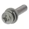 座金組込ねじP-3 ユニクロ 509-526 M6×25mm 4本入