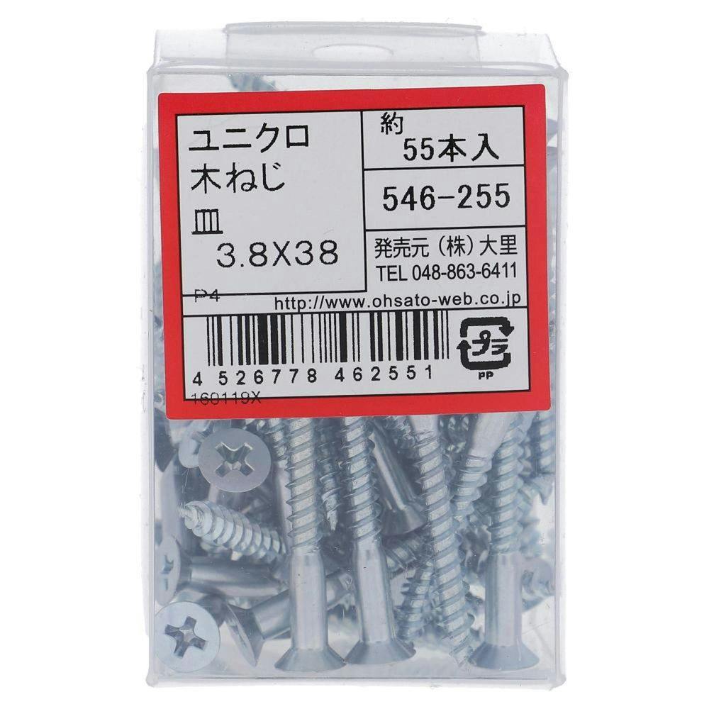 プロパック 木ネジ 皿 546-255 3.8×38mm 木ねじ・ビス プロパック 木ネジ 皿 546-255 3.8×38mm 木ねじ・ビス