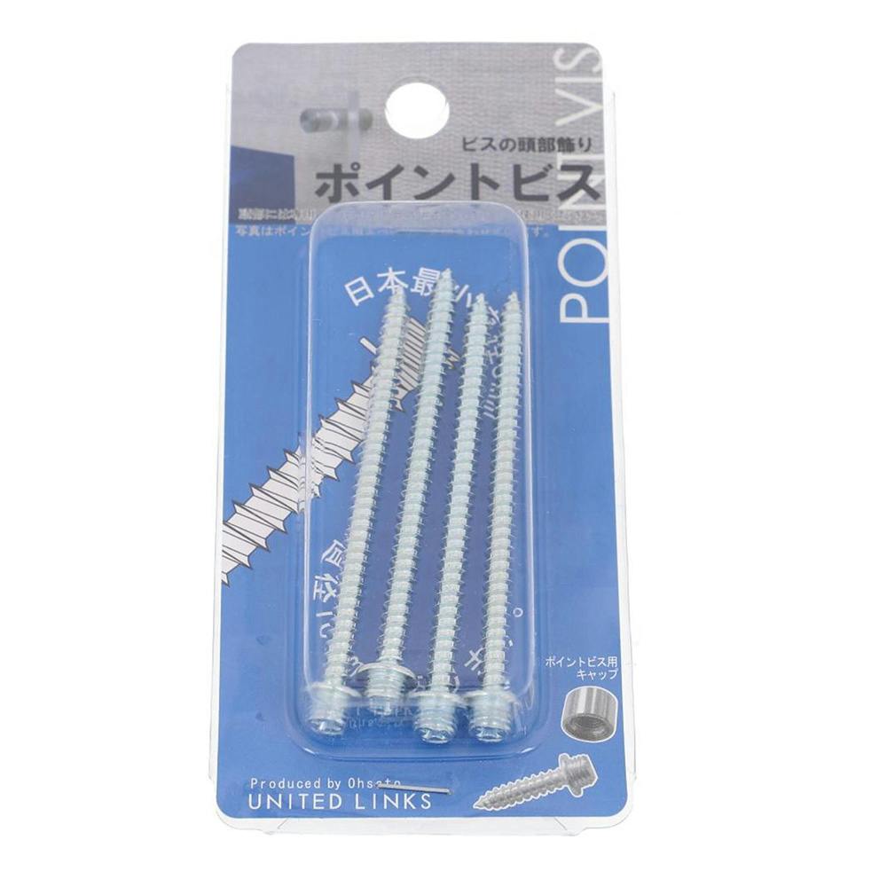 ポイントビス 三価クロメート 557-064 4×60mm 4入 タッピングねじ ポイントビス 三価クロメート 557-064 4×60mm 4入 タッピングねじ