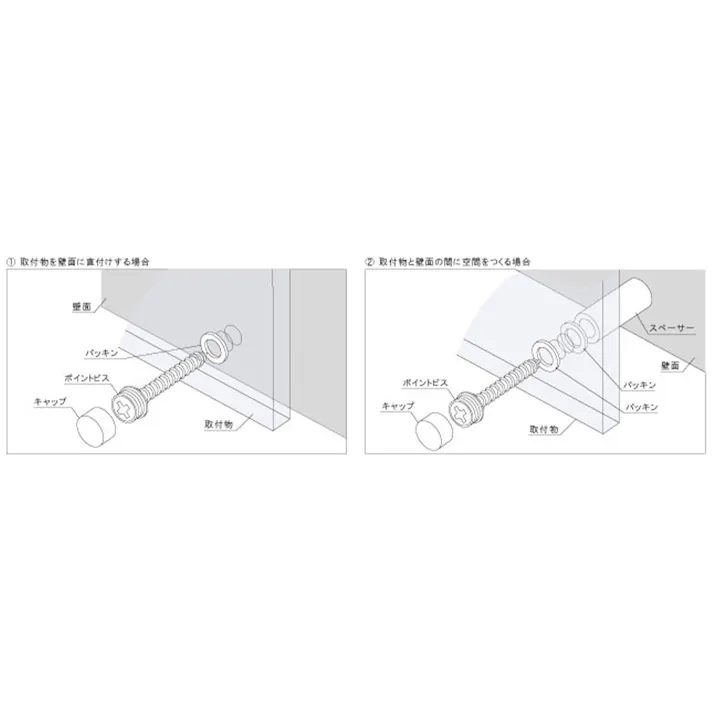 ポイントビス 三価クロメート 557-064 4×60mm 4入