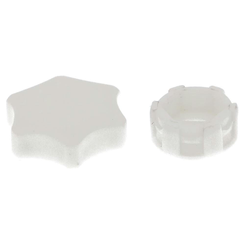 ボルトインノブキャップ ホワイト 557-910 M4mm 4セット | ねじ・くぎ