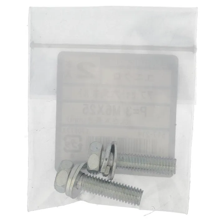 アプセット六角ボルト ユニクロ P=3 517-214 M6×25mm 2本入