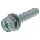 アプセット六角ボルト ユニクロ P=3 517-215 M6×30mm 2本入