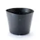 ポリ鉢 浅鉢ーL 21cm 黒丸