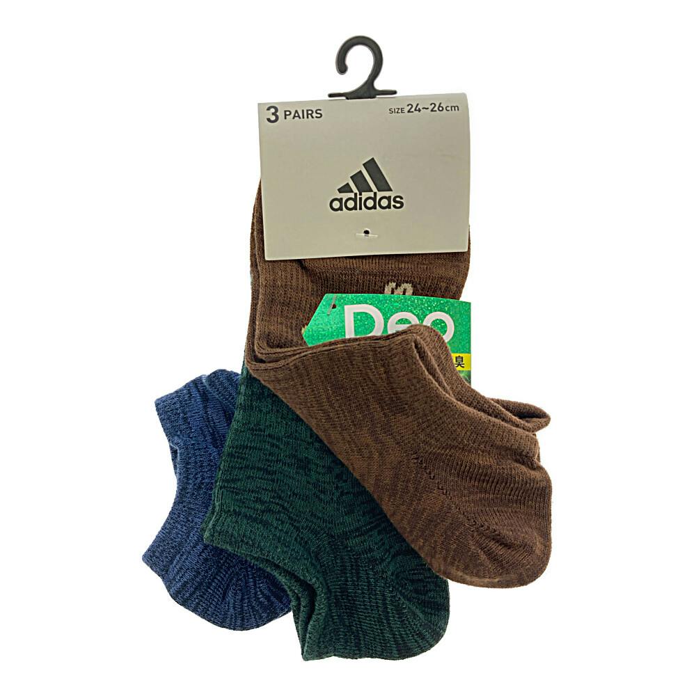 紳士靴下 アディダス 3足組 各種 24-26cm アソート | 作業着・作業服