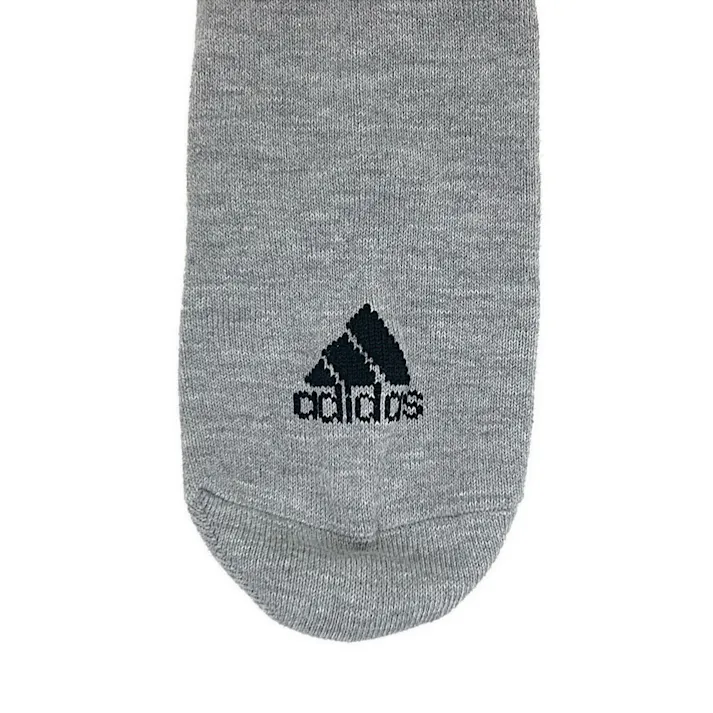 紳士靴下 アディダス 3足組 ロゴ スニーカー丈 28-30cm モノトーン