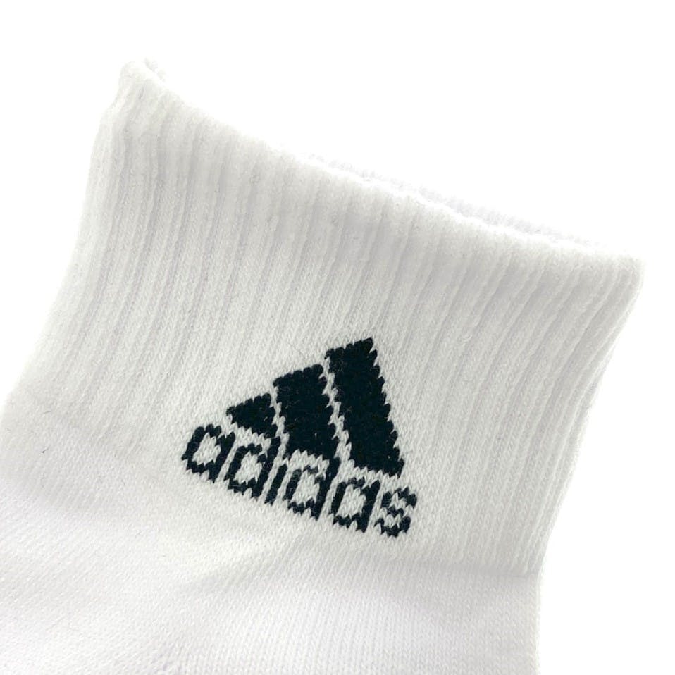 紳士靴下 アディダス 3足組 ロゴショート 26-28cm アソート