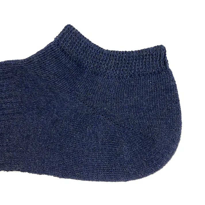 紳士靴下 NNS ゴム跡がつきにくい 2足組 スニーカー丈 25-28cm ネイビー