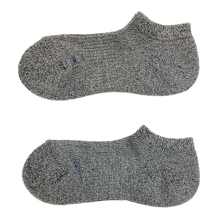 紳士靴下 NNS ゴム跡がつきにくい 2足組 スニーカー丈 25-28cm グレー