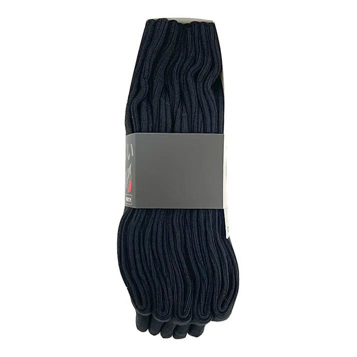 紳士靴下 アディダス 5足組 リブ刺繍クルー 24-26cm クロ