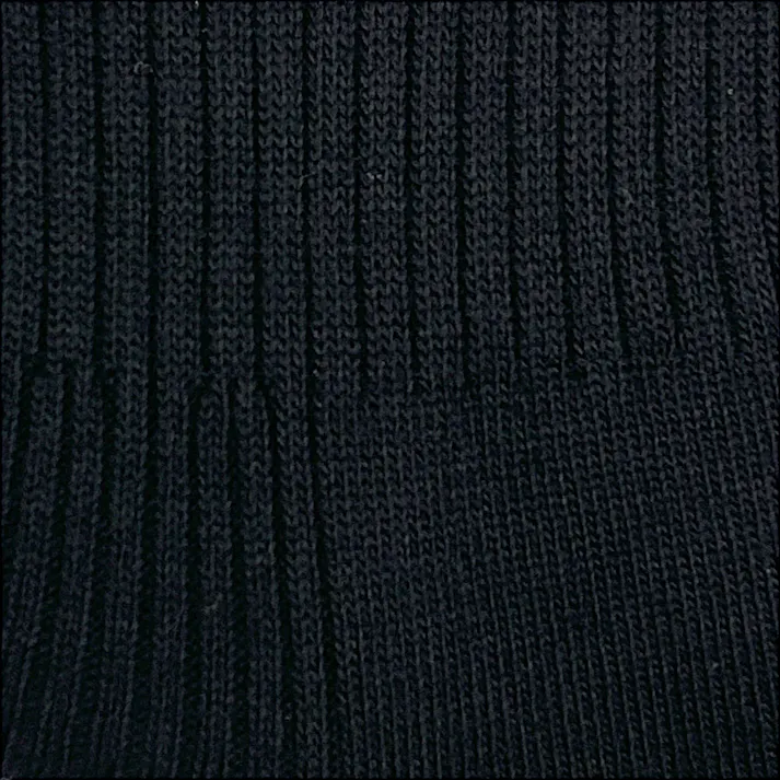 紳士靴下 アディダス 5足組 リブ刺繍クルー 24-26cm クロ