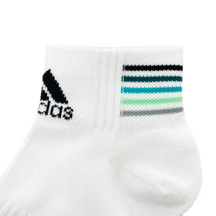 紳士靴下 アディダス 3足組 ショート丈 24-26cm シロ