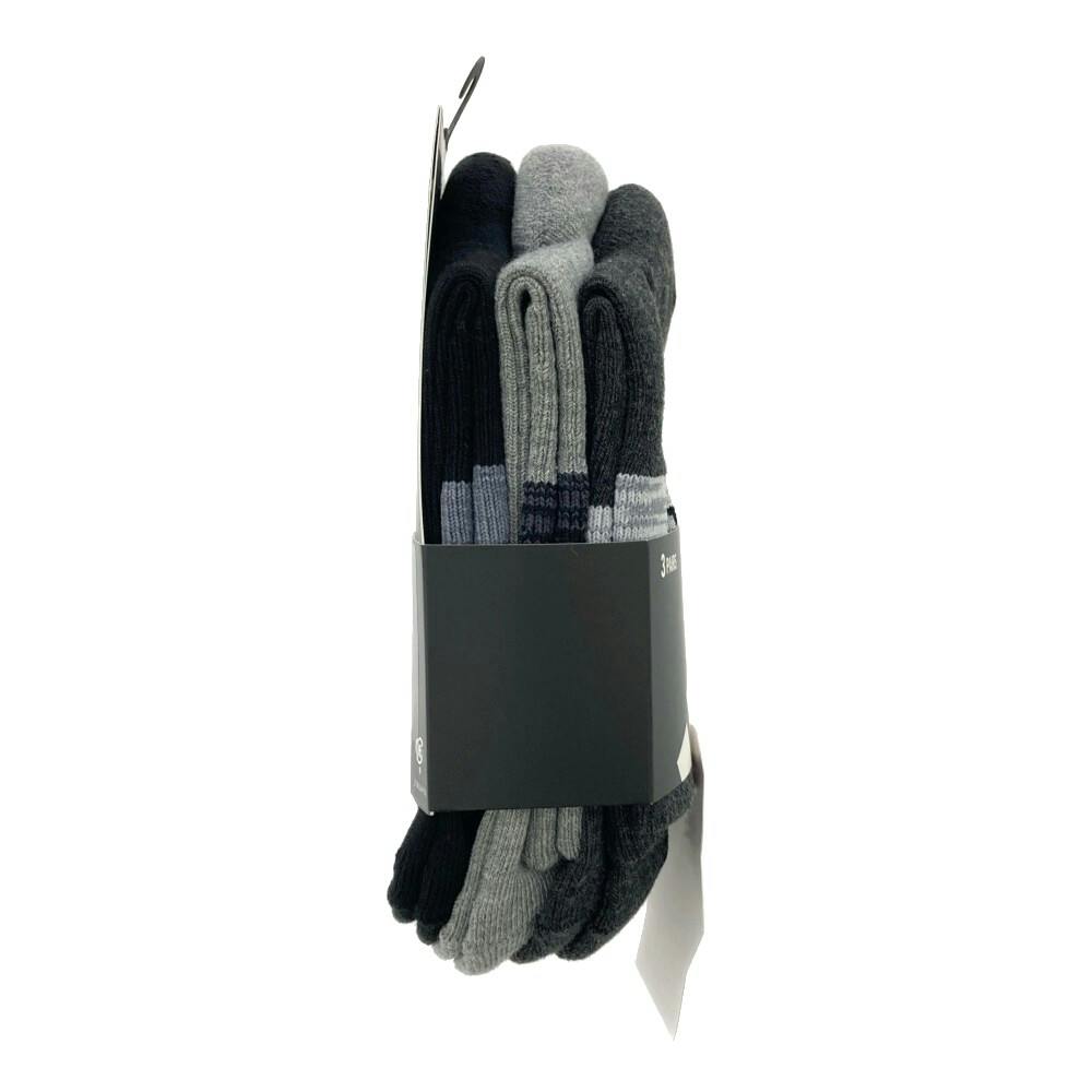 紳士 アディダス WARM 足首パイル 断風 ハーフ丈 アソート 24cm-26cm 3