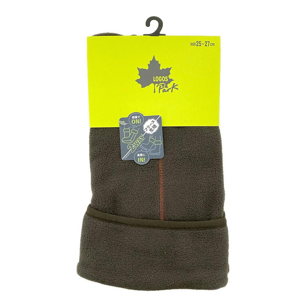 紳士 LOGOS Parkインナーソックス 茶 25-27cm 紳士 靴下・肌着