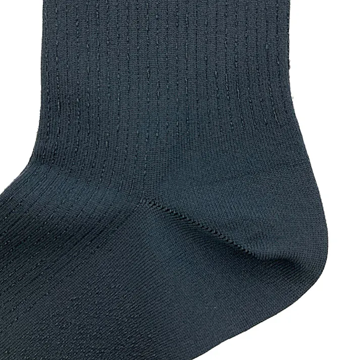 紳士 速乾 消臭 吸収速乾 ハーフ丈 チャコール 25-27cm 2足組