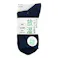 紳士 放湿 消臭 吸収速乾 ハーフ丈 ネイビー 25-27cm 2足組