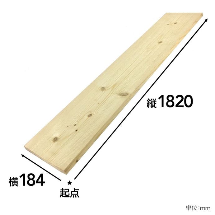 SPF材 1×8 6F(1.9×18.4×182cm)