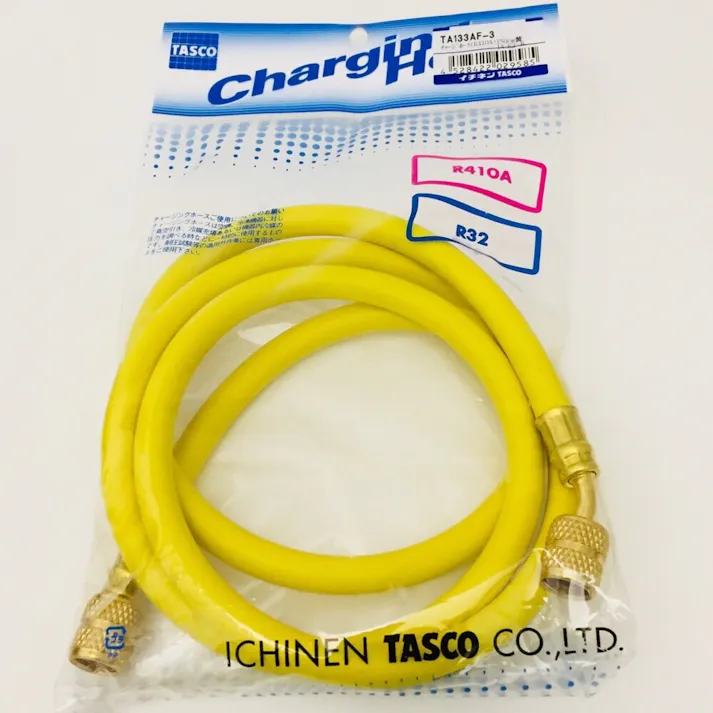 イチネンTASCO タスコ チャージホース R410 R32 5/16 150cm 黄 TA133AF-3