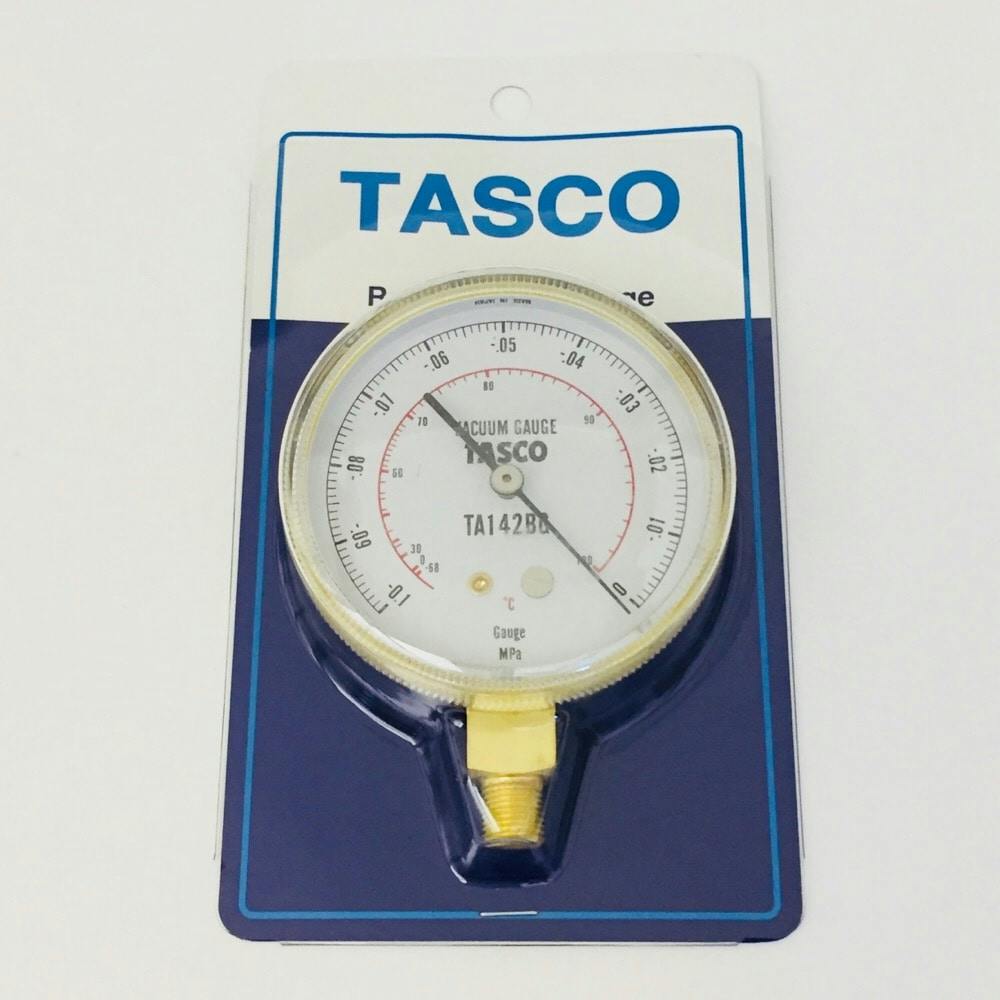 イチネンTASCO 65φ真空計(グリセリン入り) TA142G イチネンTASCO （タスコ） 真空計 （グリセリン入リ） TA142G 65φ