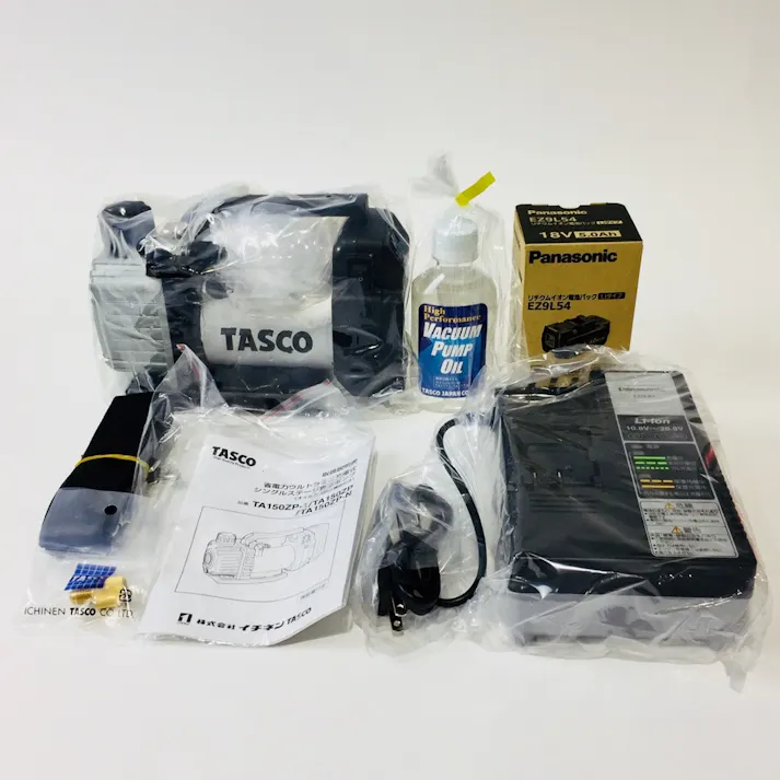 イチネンTASCO タスコ 省電力型ウルトラミニ充電式真空ポンプ 標準セット TA150ZP-N