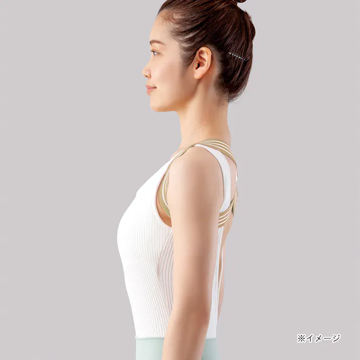 アルファックス 姿勢ベルト ゆるレッチ ゆる伸び肩甲骨バンド ベージュ