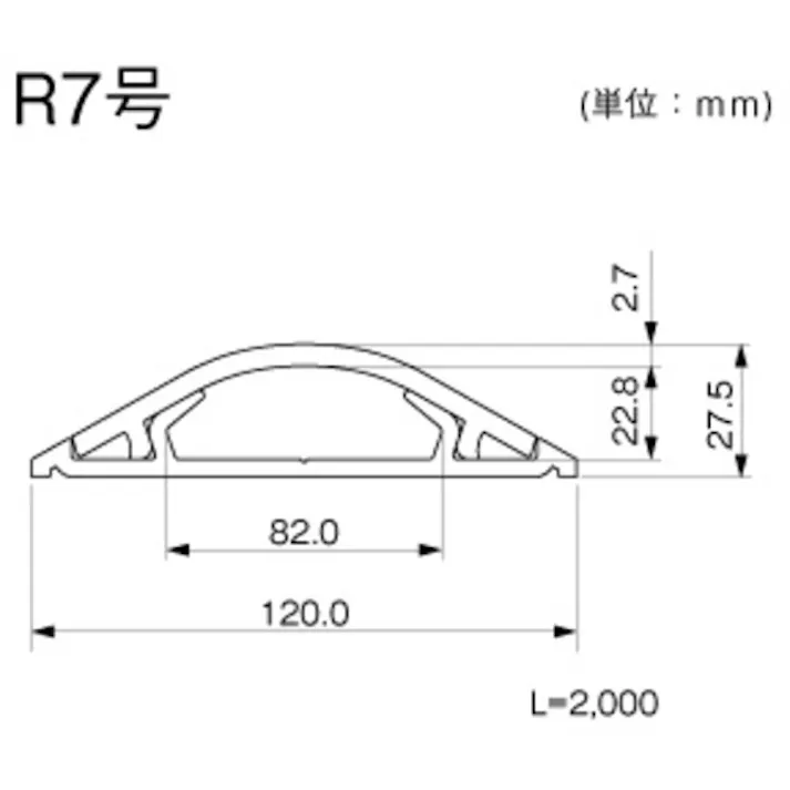 【CAINZ-DASH】マサル工業 ガードマン2R 7号 2m ミルキーホワイト GR7203【別送品】