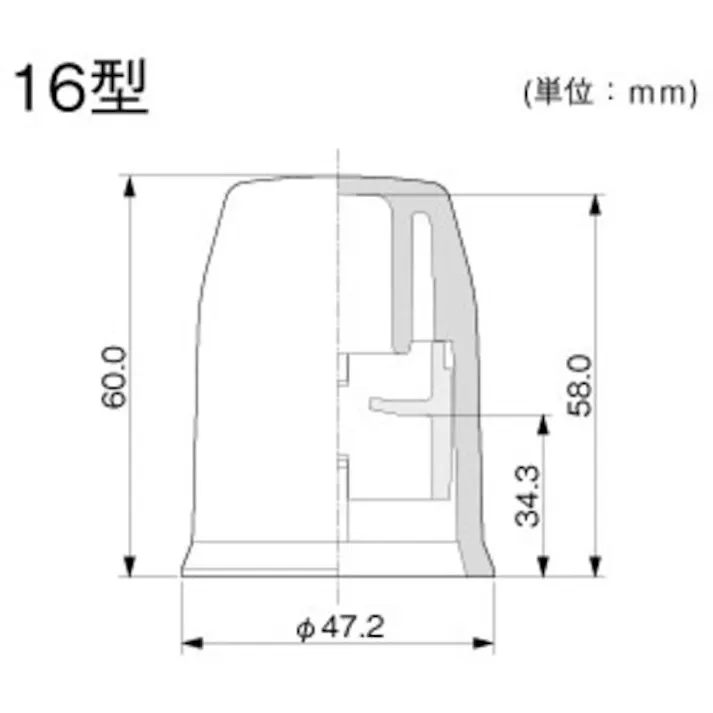 【CAINZ-DASH】マサル工業 ボルト用保護カバー 16型 透明 BHC16T【別送品】