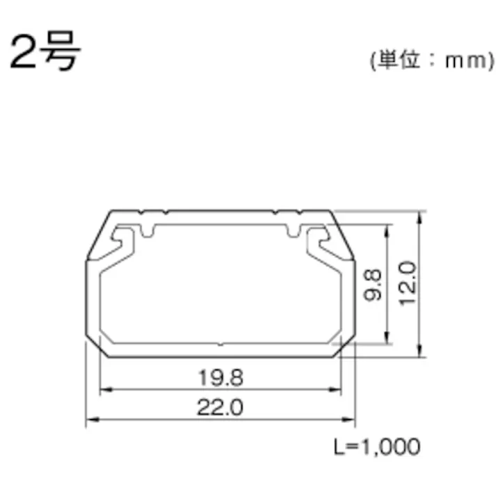 【CAINZ-DASH】マサル工業 ニュー・エフモール 2号 ブラック SFM2W【別送品】