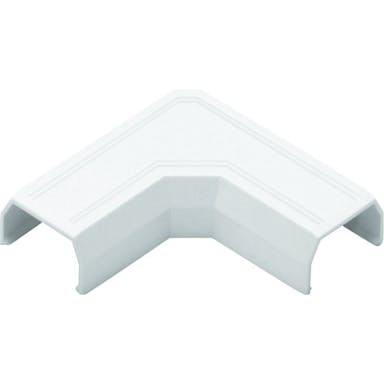 【CAINZ-DASH】マサル工業 ニュー・エフモール付属品　マガリ　１号　ホワイト【別送品】