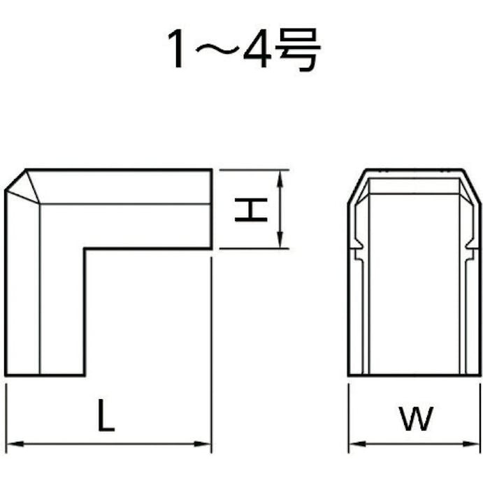 【CAINZ-DASH】マサル工業 ニュー・エフモール付属品　デズミ　１号　ホワイト SFMD12【別送品】